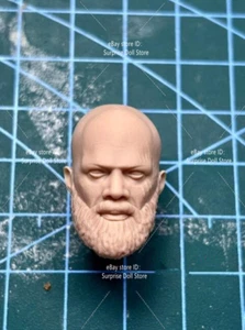 1:12 Painted Head SculpNick Fury Director Bald t Fit 6'' Male Figure Body Toy - Picture 1 of 6