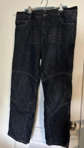 Iron Workers Harden Jeans Mens 42x32 Blue Denim Protective Lining Motorcycle - Picture 1 of 15