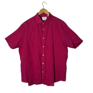 Baird McNutt Murano Button Up Shirt Mens XL Short Sleeve Linen Coastal Nautical - Picture 1 of 10