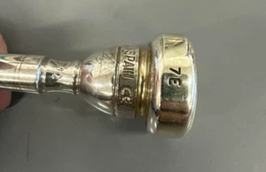 Boquilla trompeta Stomvi Piccolo 7E borde de caña instrumentos musicales enchapados en oro - Imagen 1 de 4