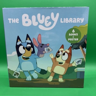 The Bluey Library 6 Books Box Set Brand New! Factory Sealed - Image 1 of 3