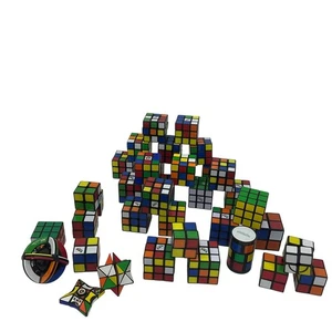Cubo de Rubik usado y otros rompecabezas rompecabezas cubos giratorios LOTE 7 libras - Imagen 1 de 8