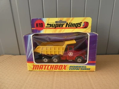 MATCHBOX SUPER KINGS K-19 SCAMMELL TIPPER TRUCK - NR MINT in original BOX - Image 1 of 4