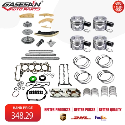 204DTD 2.0T Engine Rebuild Kit Timing Chain Piston For 16-2023 Land Rover Jaguar - Image 1 of 4