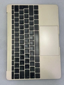 TOPCASE GEHÄUSE MIT TASTATUR DÄNEMARK QWERTY FÜR MACBOOK 12" A1534 GOLD - Bild 1 von 2