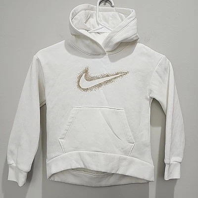 Толстовка с капюшоном молодежная Nike 5/6 белое золото блестящий свуш пуловер толстовка - Изображение 1 из 4