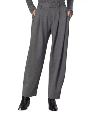 rag & bone Cecily Taper Leg Pants Women's 0 Charcoal Heather Zip Hook & Bar - Image 1 of 4