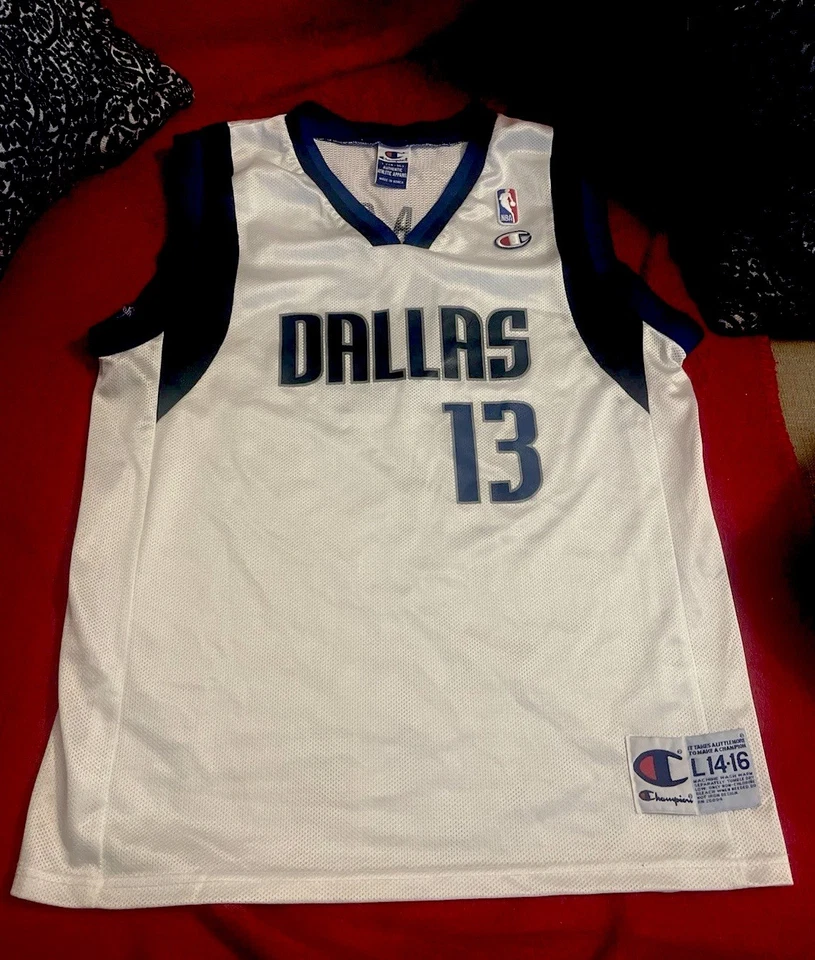 Camiseta deportiva juvenil DALLAS MAVERICKS Steve NASH 90 vintage CAMPEÓN talla grande 14-16 Foto 1 de 4