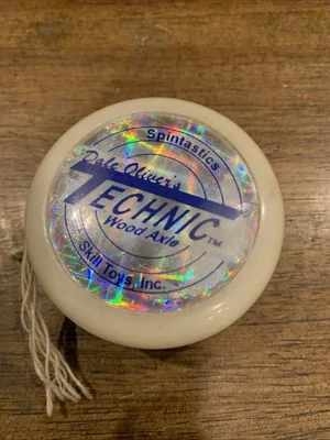 Vintage Original Spintastics Rare Glow In The Dark Technic Wood Axle Yo-Yo  - Image 1 of 4