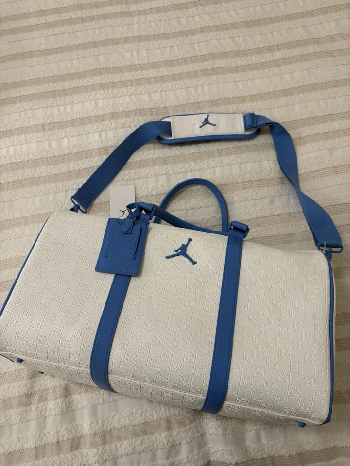 Jordan Monogram Duffle Bag 25L White Legend Blue | MM0987-001 (NEW)