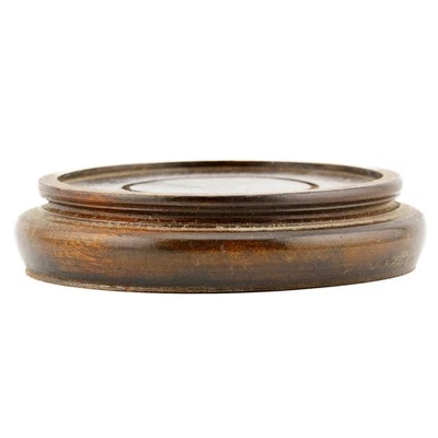 Antique Chinese Carved Wood Stand Display Round Base Qing Dynasty Era 20th Cen - Image 1 of 4