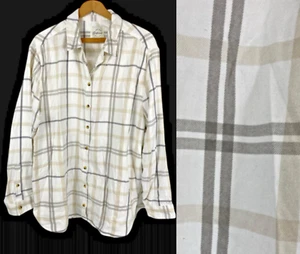 Camicia di flanella Jachs ragazza XXL bianca a quadri check morbida con bottoni countrycore - Foto 1 di 13