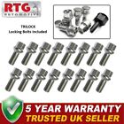 16X Bolts + 4X Trilock Locking Bolts For Audi A4 (All Models) 2002 On (Alloy)