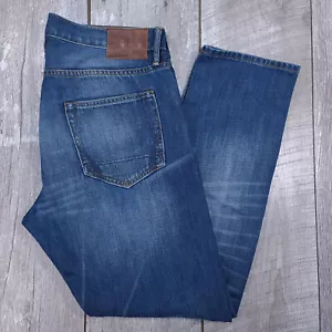 AllSaints Jeans Mens 32x30 Blue Hobbard Tapered Leg Mid Rise Denim Pants - Picture 1 of 8