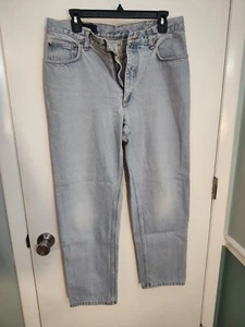 Lands End Light Wash Blue Denim 33X30 Men's Jeans Used - Picture 1 of 9