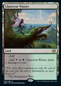 Magic The Gathering Llanowar Wastes casi nuevo-como nuevo The Brothers' War - Imagen 1 de 1