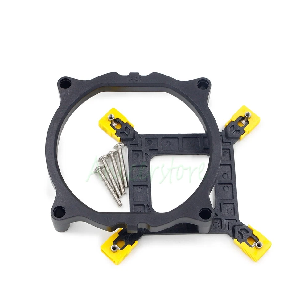 Bracket + Backplate Intel LGA 1366 CPU Radiators Holder Socket Mounting Base  - Image 1 of 4
