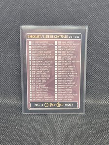 2014-15 UD OPC O Pee Chee #498 Checklist 060/100 BLACK PARALLEL (F6)
