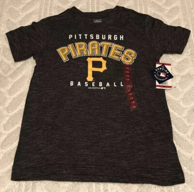 Pittsburgh Pirates Boys Shirt Medium 7/8 Team Athletics MLB NWT $22.50 - Image 1 of 4
