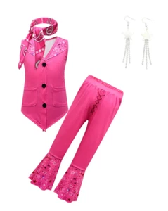 Costume da cowgirl retrò anni '80 Barbie abito da cowgirl - XL (FD103) - Foto 1 di 2