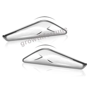 Pair Car Side Fender Chrome Emblem Moulding Replacement For BMW X3 F25 X4 F26 - Picture 1 of 8