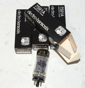 Quad (4) Electro Harmonix 7591A tubes - NEW - circa 2010 production - Picture 1 of 1
