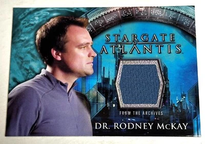 2006 Stargate Atlantis Season 2 Costume Card Dr. Rodney Mckay/David Hewlett - Image 1 of 2