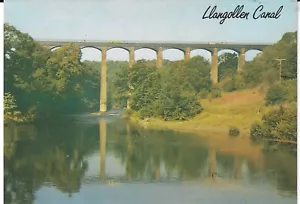 Canalboat Life, Pontcysyllte Aqueduct, LLangollen, United Kingdom unused card - Picture 1 of 2