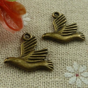 Envío Gratuito 100 piezas Antiguos Bronce Pájaro 19x18mm L-1776 - Imagen 1 de 4