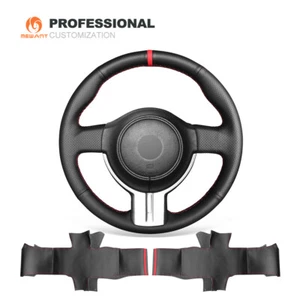 Custom Genuine Leather Steering Wheel Cover for Scion FR-S FRS Subaru BRZ Toyota - Picture 1 of 9