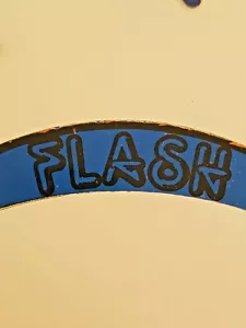 ORIGINAL 78 WILLIAMS FLASH PINBALL MÁQUINA PLAYFIELD PLÁSTICO AZUL INSERTO FLASH - Imagen 1 de 5