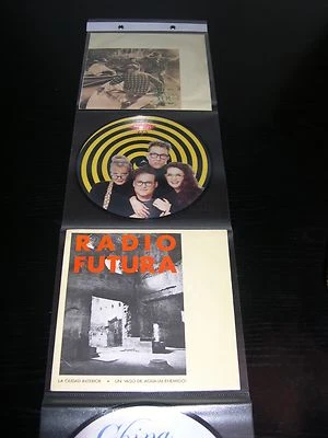 Expositor Display De Pared Para 5 Discos Singles 7"- Tiendas Discos Y Ferias