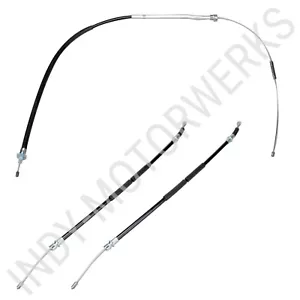 KIT CABLE ACERO INOXIDABLE FRENO ESTACIONAMIENTO COMPLETO 3 PIEZAS CORVETTE C4 88-96 - Imagen 1 de 8