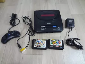 Mega Drive 2 Sega Konsole System HAA-2502 und Sonic 2 3 Set alle getestet funktionieren - Bild 1 von 20