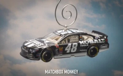 Enfeite de Natal personalizado Jimmy Johnson NASCAR Kobalt Lowe's #48 2013 Chevy SS - Imagem 1 de 4