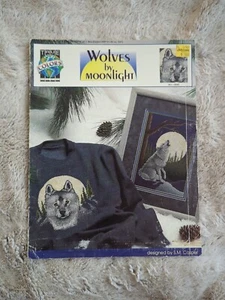 True Colors BCL-10080 Wolves by Moonlight Counted Cross Stitch VTG Leaflet - Picture 1 of 3