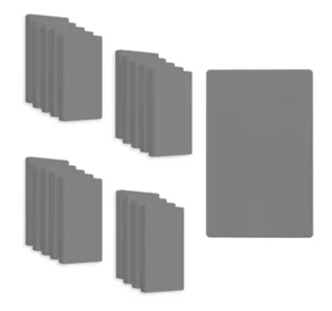 Enerlites 1-Gang Grau Blanko Platte Abdeckung Kunststoff Schraubenlos Wandplatte (20er Pack) - Bild 1 von 4