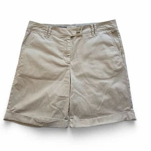 J. Jill Live-In Chino Damen beige Shorts Bündchen Bein adrett Größe 6 - Bild 1 von 7