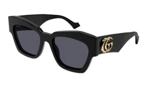 Gucci GG1422S 001 Damen-Sonnenbrille schwarzgold dunkelgrau Katzenauge AUTHENTISCH - Bild 1 von 7