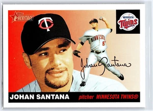 JOHAN SANTANA 2004 Topps Heritage Minnesota Twins Baseball Card #99 - Picture 1 of 2