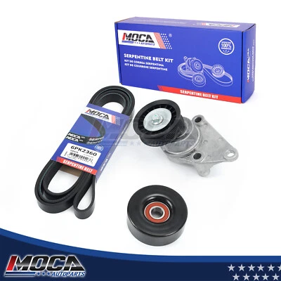 Serpentine Belt Component Kit for Chevy Suburban Silverado Tahoe GMC Cadillac - Image 1 of 4