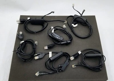 6xPLANTRONICS APC-41 CISCO EHS CABLE CS510 CS520 CS530 CS540 CO52 CO54 SAVI W740 - Image 1 of 2