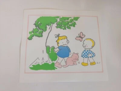 Vintage Sew In Childrens Patch Label Cloth Toddler Baby Cute - Image 1 of 2