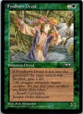 Fyndhorn Druid Magic The Gathering Alliances Card Light Play X1