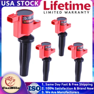 4X Ignition Coils Bobina For 2005-2008 Ford Escape Mercury Mariner L4 2.3L DG507 - Image 1 of 4
