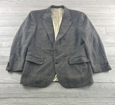 Abrigo Blazer Deportivo Vintage Sutter & Grant Lana a Cuadros Estampado Espiga Talla 42R Foto 1 de 4