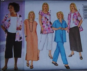 7pc summer WARDROBE 16 18 20 W pattern comfy trendyCOOL skirt pants dressTUNIC - Picture 1 of 1