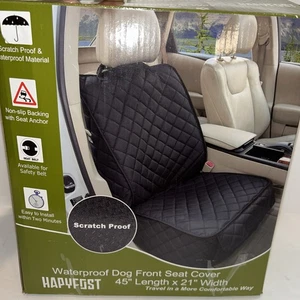 "Cubierta de asiento delantero impermeable para perros Hapyfost/45"" de largo por 21"" de ancho en caja" - Imagen 1 de 6