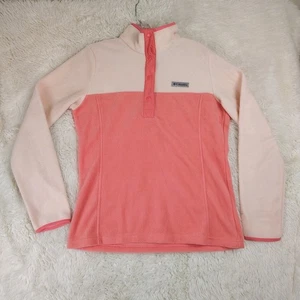 Columbia Benton Springs Half Snap Pullover Gr. M Pink / Coral Mock Neck Fleece - Bild 1 von 8