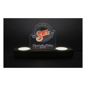 Sol Bier LED Glorifier Leuchtreklame Leuchtwerbung Holz inkl. Netzteil - Bild 1 von 6